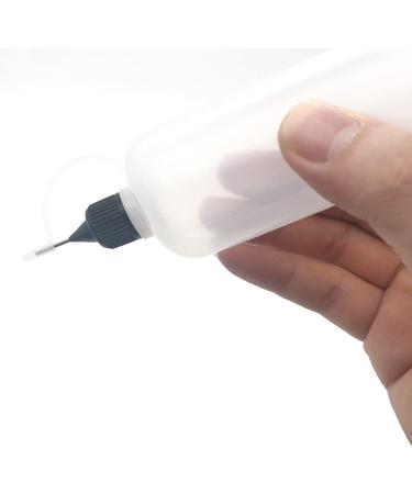 MYYZMY 5 Pcs Precision Tip Applicator Bottles - 4 Ounce Translucent Glue Bottles with Mini Funnel and 5 Color Lid - Buy Online on GoSupps.com
