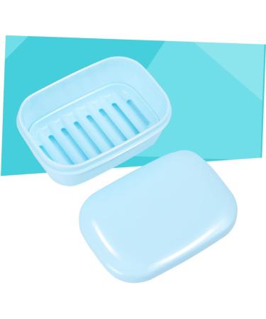 Amosfun 2pcs Box Soap Case Shower Soap Holder Soap Storage Case Soap Dish with Lid Sponge Soap Bathroom Soap Dish Soap Container Soap Dish for Shower Travel Soap Box Rectangle - Buy Online on GoSupps.com