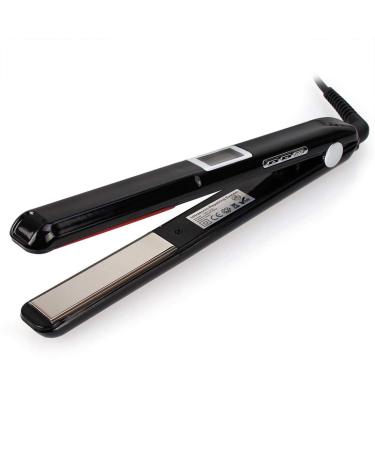 Upgrade Infrared Hair Straightener Care Cold Flat Iron Professional Repair Damaged Hair for Hair Treatment Therapy LCD Display 360 Swivel Cord Auto Off Dual Voltage Black