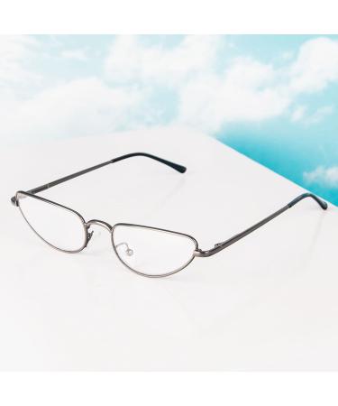 MMOWW Metal Reading Glasses for Men & Women - Lightweight Spring Hinge Slim Readers (Gray 3.0) - Stylish & Comfortable - Buy Online on GoSupps.com