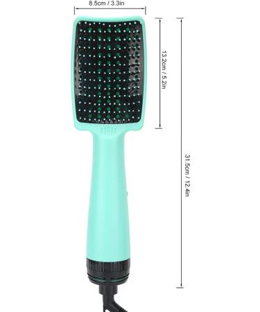 Hair Dryer Comb Hot Air Brush - 3 Gear Adjustable Styling Tool for Home Salon Use - Green - Buy Online on GoSupps.com