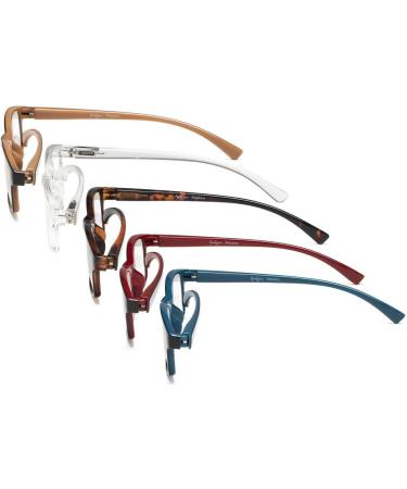 Eyekepper 5 Pairs +2.00 Comfort Reading Glasses for Men & Women - Multicolor Set | International Shipping Available - Buy Online on GoSupps.com