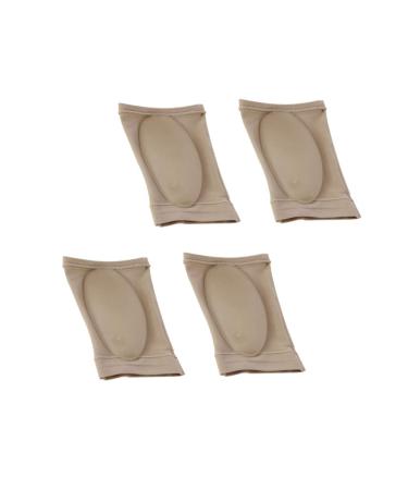 Milisten Silicone Socks 2 Pairs Arch Sleeves Plantar Support Cushions Heel Spurs Foot Brace for Running Exercise Outdoor Men Women (Skin Color) Silicone Bandages