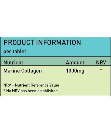 Marine Collagen 1000mg Tablets - Anti-Ageing for Skin, Tissue, Joints, Bones - 30 Count - Buy Online on GoSupps.com
