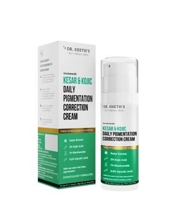 Dr. Sheth's Kesar Face Cream| Lightweight&Non-Greasy | Suits All Skin Types | Men&Women | 30G