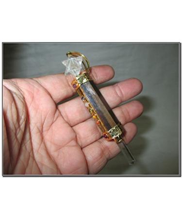 Jet International Brilliant Tiger Eye Merkaba chakra stick healing mini wall nepal india aura energy balance cabochons love rarer stick chakra balancing energy Himalaya mountain crystal Reiki medita