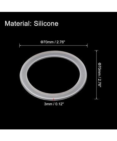 Sourcing Map Silicone Seals for Mason Jar 12pcs - Leak Proof Rubber Gasket for Glass Jars Standard Mouth - White 70mm - Buy Online on GoSupps.com