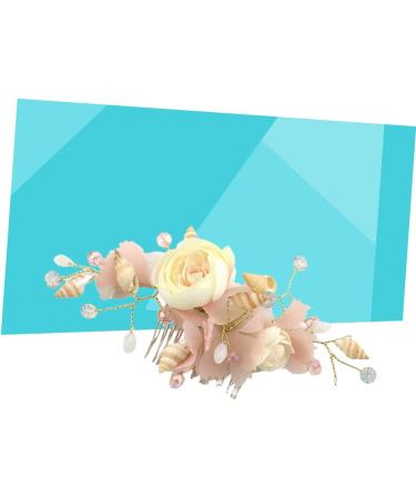 FRCOLOR Comb for Bride Wedding Hair Comb Bridal Hair Comb Women Comb Headpiece Tiara Bridal Comb Hair Comb for Bride Women Hair Comb Dress Headpiece Twisted Ladies Pink - Buy Online on GoSupps.com