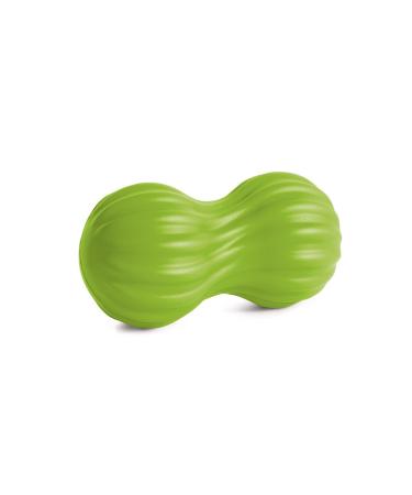 PINOFIT Fascia Duoball Wave - Fascia ball for massage & regeneration of the muscles in the neck and back - Massage ball (Lime)