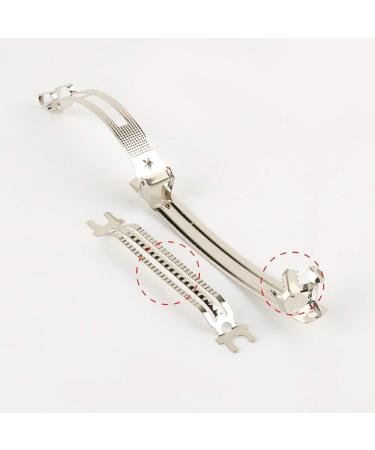 JIHUOO Women Bow Hair Net Clip | Stylish Bun Cover & Hair Accessories in White & Blue - Perfect for Any Occasion - Buy Online on GoSupps.com