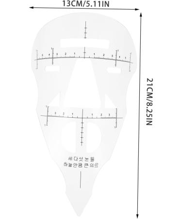 ABOOFAN 2 Pcs Make up Kit Manicure Tools Eyebrow Grooming Stencil Lip Ruler Carved Light Therapy Pen - Buy Online on GoSupps.com