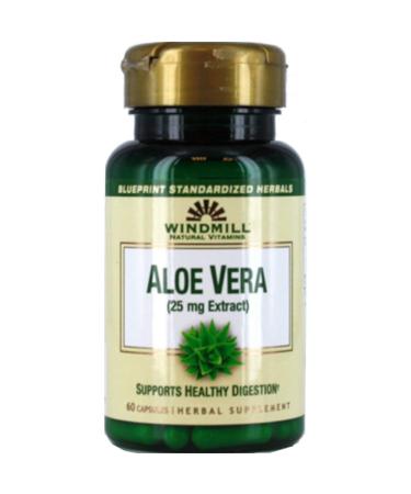 Windmill Natural Vitamins Aloe Vera (25mg Extract) 60 Capsules (Pack of 3)