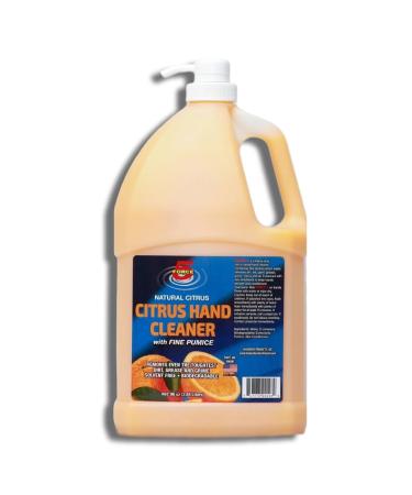Force 5 - Citrus Hand Cleaner for Mechanics Heavy-Duty Mechanic Soap with Natural Pumice. Quickly Remove Removes Dirt Grease and Grime Natural Citrus Scent. (96oz). 1