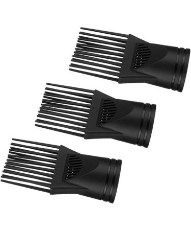 FRCOLOR Hair Dryer Diffuser Set - 4pcs Universal Comb Attachments for Blow Dryer - Afro Comb & Nozzles - Perfect Hair Straightener Replacement - Black - Buy Online on GoSupps.com