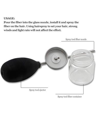 Hair Fiber Spray Applicator Hair Building Fibers Spray Bottle Refillable Hair Fiber Applicator Fiber Applicator Spray Bottle Nozzle for Use Of Hair Styling(A) - Buy Online on GoSupps.com