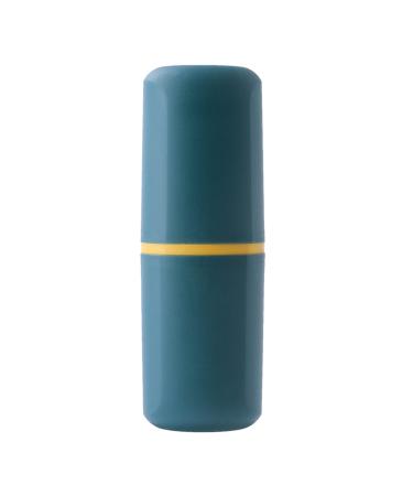 Digjobk toothbrush mug toothbrush travel case plastic toothbrush holder and cup portable toothbrush toothpaste storage box for trips bathroom (color: green)
