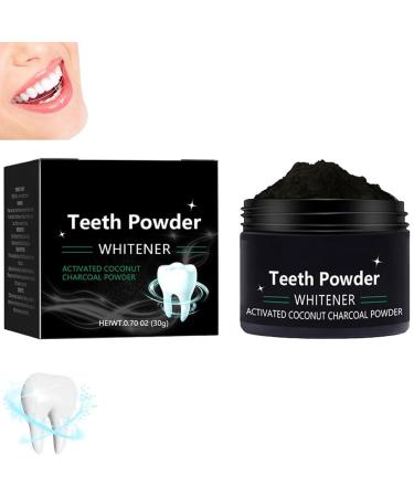Cleopatra s Natural Teeth Whitening Powder Activated Coconut Charcoal Toothpaste Organic Activated Charcoal Purely White Tooth Cleaning Powder Black Charcoal Toothpaste Fresh Breath(Color:1pc)