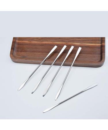 JIHUOO 6-Piece Stainless Steel Double Makeup Spatula Set | Cosmetic Gel & Cream Applicator for Beauty Professionals - Buy Online on GoSupps.com