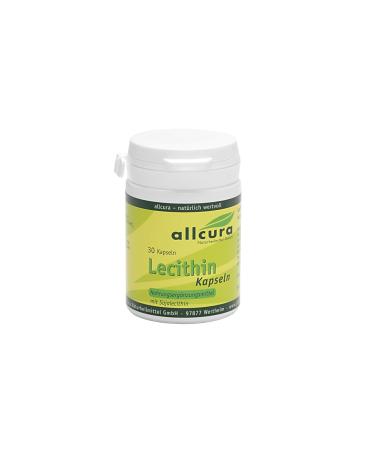 Lecithin 500 mg Capsules - 30 Count - Premium Quality Dietary Supplement for Healthy Living - Fast International Shipping - Buy Online on GoSupps.com