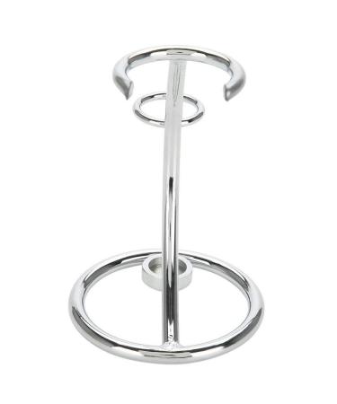 Premium Silver Stainless Steel Razor Holder Stand - Men's Shaving Brush & Razor Organizer Kit - Buy Online on GoSupps.com