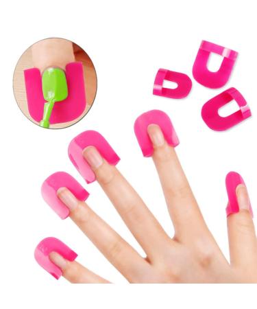 26-Piece Nail Polish Stencils & Templates Kit - Reusable Nail Edge Skin Barrier for Nail Art - 10 Sizes for Perfect Fingernails - Buy Online on GoSupps.com