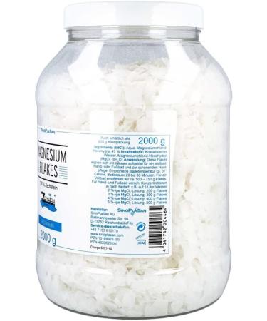 Buy 100% Zechstein Magnesium Flakes 2000g | Premium Bath Soak for International Shipping - Buy Online on GoSupps.com