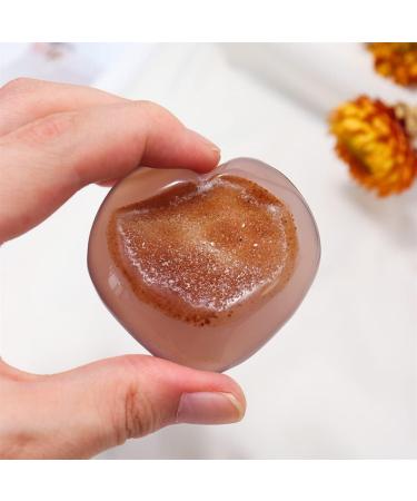 Natural Crystal Rough Specimen Natural Colorful Crystal Stone Agate Crystal Cluster Heart Shape Crystal CaveStone Home Decoration Crafts DecorationStone Stone Mineral Specimen (Color : Random Color 4-5cm Random Color - Buy Online on GoSupps.com