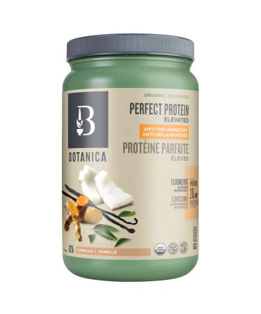 Botanica Protein Powder Anti-Inflammatory | Vegan Protein Powder Vanilla 629 g 14 Servings | Organic Plant-Based Protein Powder with Turmeric Ginger Root & Moringa | Organic Superfood Powder for Inflammation Support Packaging May Vary
