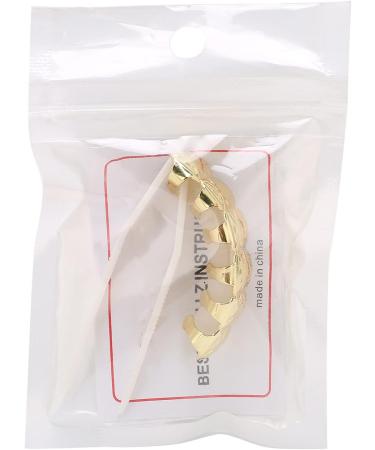 Chiciri's Gold-Plated Brass Hip-Hop Hollow Tooth - Perfect for Parties Concerts & Outdoor Activities - Buy Online on GoSupps.com