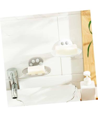 Amosfun 2 Pcs Box Soap Box Soap Rack Shower Soap Holder Shower Basket Soap Dish Soap Storage Soap Holder Bathroom Soap Draining Dish Hygiene Plastic Storage Rack White Wall-mounted - Buy Online on GoSupps.com