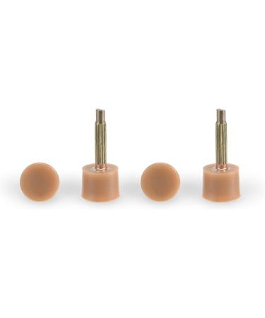Buy HARFINGTON 5 Pairs TPU High Heel Tips - Replacement Tap Caps for Women s Heels 2.4mm Pin 7mm Round Shape Beige & Gold Tone Durable Heel Repair Caps - Buy Online on GoSupps.com