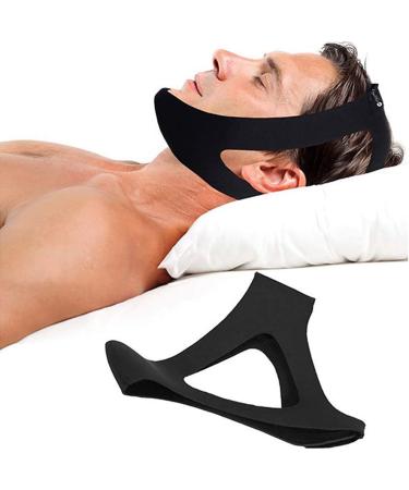 Anti Snoring Chin Strap - Effective Stop Snoring Device for Men and Women - Breathable & Adjustable - Snore Reduction Solution - Better Sleep - Black - Buy Online on GoSupps.com