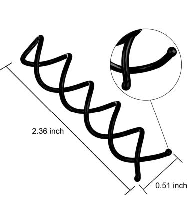 Androxeda 20 Pieces Spiral Hair Clips Hair Clip Stick DIY Style - Buy Online on GoSupps.com