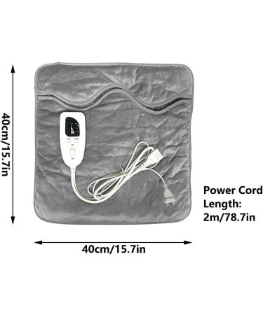 Electric Foot Warmer with 6 Heat Levels & Timers | Washable 40x40cm Heat Pad for Back Pain Relief | EU Plug International Shipping - Buy Online on GoSupps.com