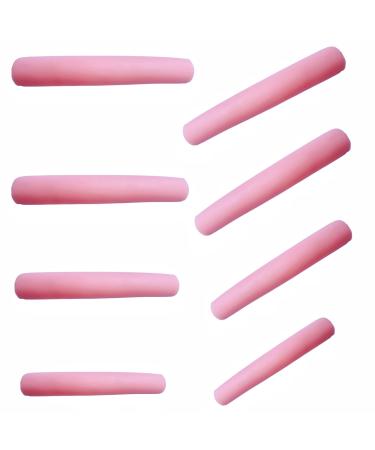 Lash Lift Shields U Curl Eyelash Lifting Shield Natural Curling Lami Lamination Roller Soft Silicone Perm Rod Perming Pad Set for Lash Lift and Perm(Pink Elle Round Rod)