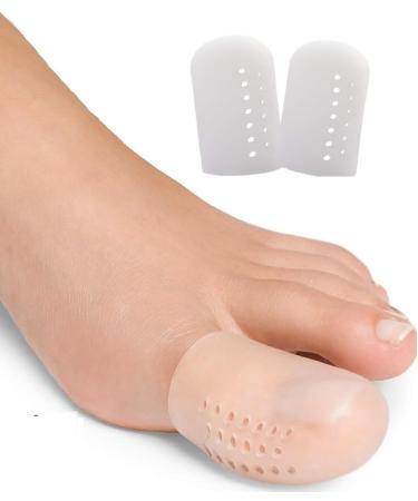 10 Pcs Big Toe Cap Breathable Toe Protector Toe Cover Sleeves with Holes Provides Relief from Missing or Ingrown Toenails Cracked Big Toe Corns Blisters Hammer Toes Toe Rubber Reduce Friction - Buy Online on GoSupps.com