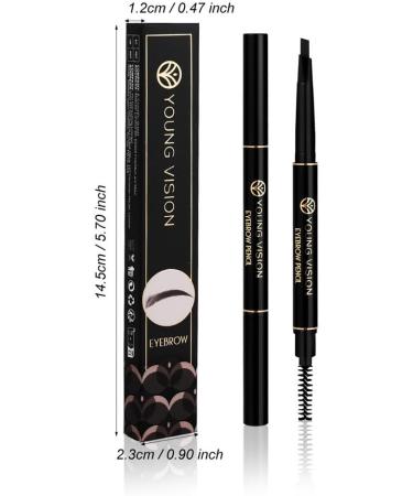 Eyebrow Pencil Eyebrow Retractable Definer Pencil Eyebrow Stylist Shape and Fill Eyebrows Professional Eye Makeup (05 Dark Brown) - Buy Online on GoSupps.com