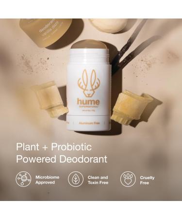 Hume Supernatural Aluminum Free Deodorant for Women & Men - Safe for Sensitive Skin - Probiotic Plant-Based Baking Soda Free Aloe & Cactus Flower Anti Sweat Stain & Odor - Vanilla Daze 3-Pack Vanilla Daze 3-Pack - Buy Online on GoSupps.com
