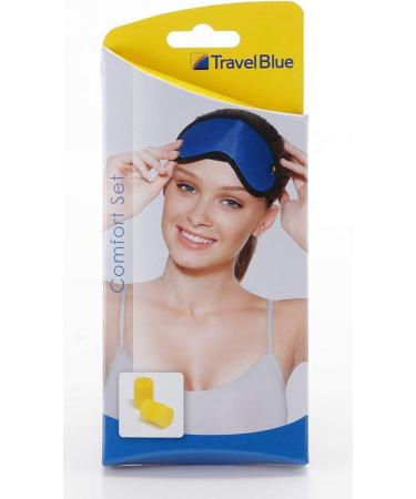 TRAVEL BLUE Luxury set with ear plugs Travel Eye Mask Gently Padded For Extra Comfort With Elastic Strap Easy Release Sleep Solutions for Nap Relaxation Meditation Eye Mask for Games Surprises Daytime Nighttime - 451 - Buy Online on GoSupps.com