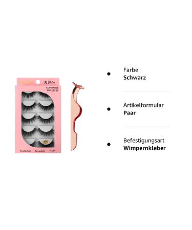 Shop 3D Reusable False Eyelashes - Long & Thick Handmade Dramatic Lashes (4 Pairs) - G604 - Buy Online on GoSupps.com