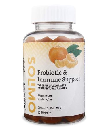 Amazon Brand - Solimo Probiotic & Immune Support, 2 Billion CFU with 25 mg Echinacea per Serving (2 Gummies), 50 Gummies