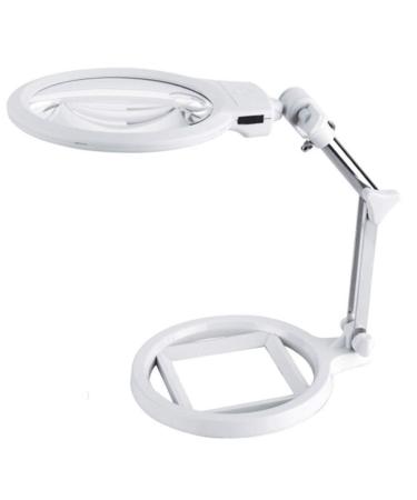 Glass Desktop Glass Folding HD Loupe with LED Lights Reading Maintenance Engraving Lighting Enlarged Mirror Magnifier Magnifier for Reading Made in China