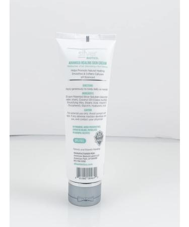 American Biotech Labs Silver Biotics Skin Cream - Nano-Silver & Hyaluronic Acid - Unscented 3.4 oz | Advanced Healing 20 PPM - Buy Online on GoSupps.com