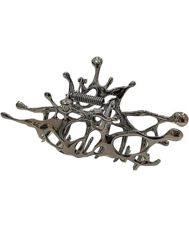 Irregular Hair Claw Clips Cute Hairpin Alloy Material Hair Clip Hair Accessories Fashion Hair Barrette for Women Girls Silver - Buy Online on GoSupps.com