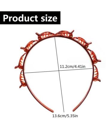 Voarge Hair Braid Tool - 2 Pack Headband with Brackets for Elegant Hairstyles - Stylish Hair Accessories for Women and Girls (Black & Brown) - Buy Online on GoSupps.com