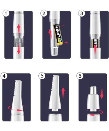 Buy Precision Nose Hair Trimmer - Dual Sided Blade for Ears & Eyebrows | International Shipping Available - Buy Online on GoSupps.com