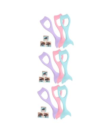 Beavorty 9 Pcs Eyeliner Auxiliary Artifact Mascara Guard Tool Eyelash Mascara Guard Eyelash Helper Tool Eyelash Tool Applicator Lash Applicator Makeup Applicator Cosmetic Mascara Shield mediumx3pcs As Shownx3pcs