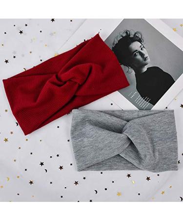 Buy Pack of Turban Headbands | Wide Elastic Knotted Hair Wraps | Stylish Hair Accessories for Women & Girls - International Shipping Available - Buy Online on GoSupps.com
