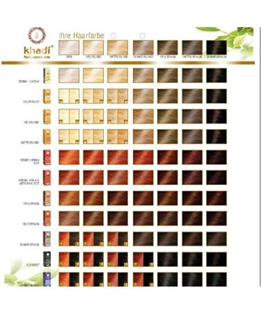 KHADI - Herbal Hair Colour Golden Hint - Long-lasting - 100% herbal - Buy Online on GoSupps.com