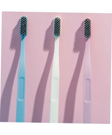 Beavorty 6-Piece Stiff Brush Set - Effective Adult Tooth Stain Removal & Cleaning | Portable Hard Bristle Toothbrushes for Healthy Teeth - Buy Online on GoSupps.com